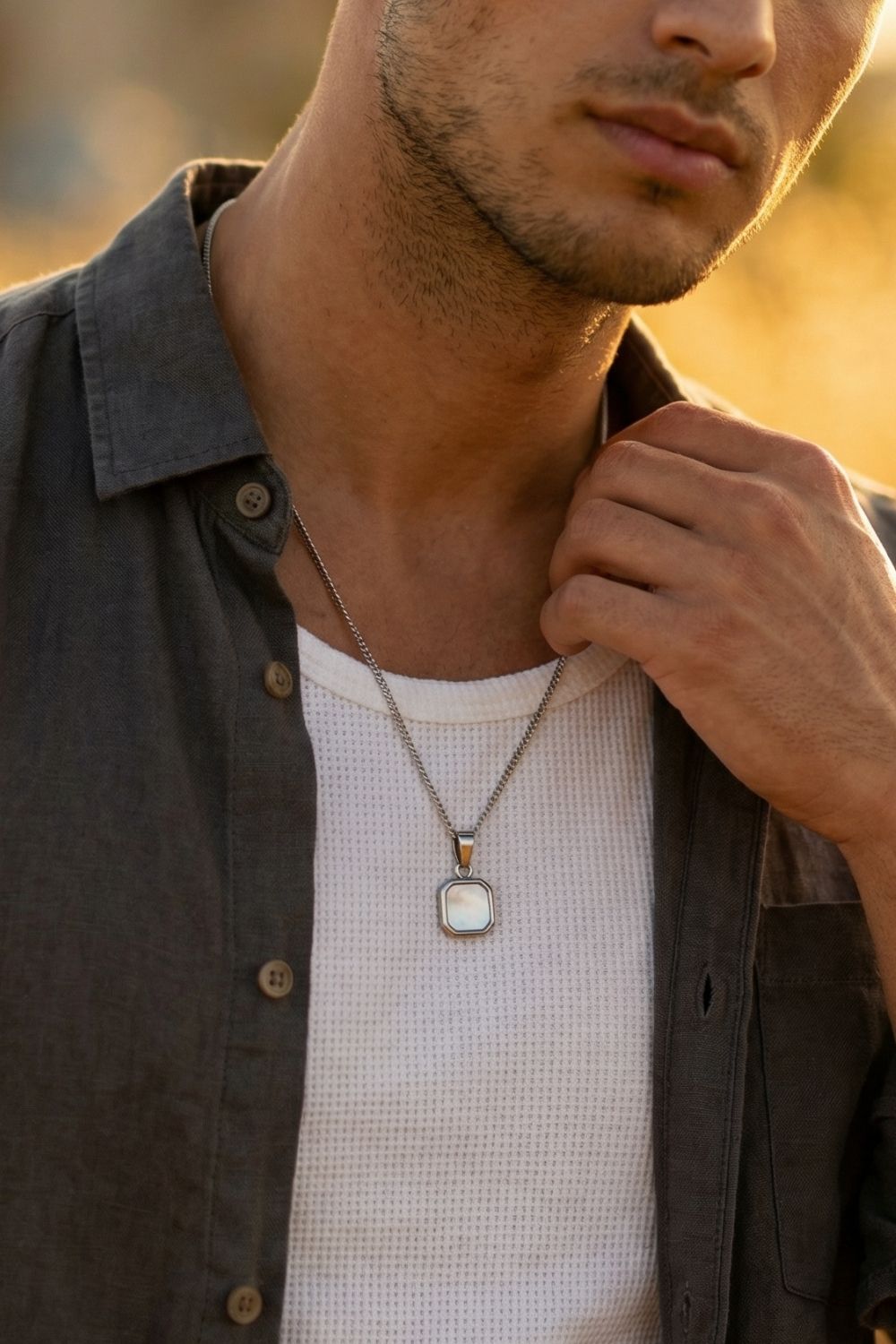 The Forge Necklace Cream