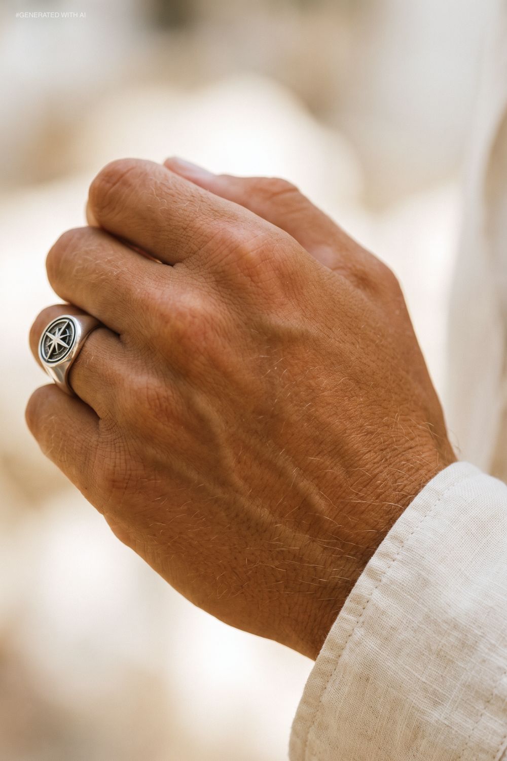 Compass Open Ring